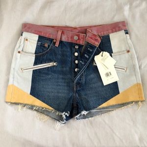 Levi’s Premium NWT Color Blocked 501 Shorts